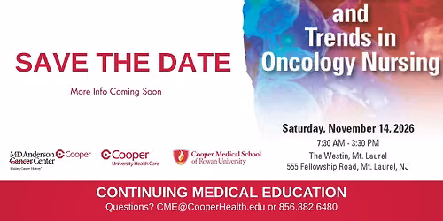 SAVE THE DATE: Innovations and Trends in Oncology Nursing