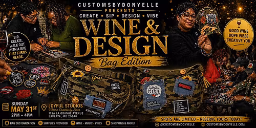 Wine & Design Event Custom Bag Edition