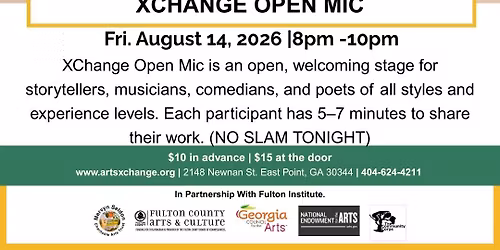 August XChange Open Mic 8-14-26