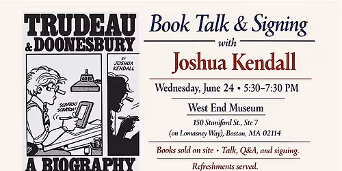 Trudeau & Doonesbury: Book Talk & Signing with Joshua Kendall