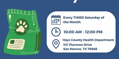 PALS and Hays Health Department October Pet Food Pantry Distribution!