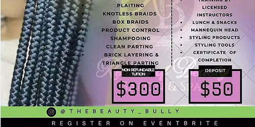 4 day Beginner\u2019s Friendly Braid Camp (June 23rd -26th)