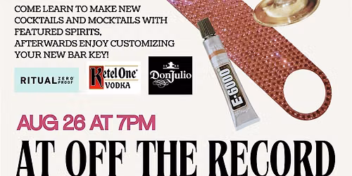 Mixology Class and Bar Key Bedazzling