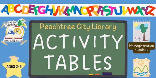 Activity Tables Drop-in (Ages 2-5)