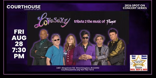LoVeSeXy tribute 2 Prince at Courthouse Center for the Arts 8\/28\/26 
