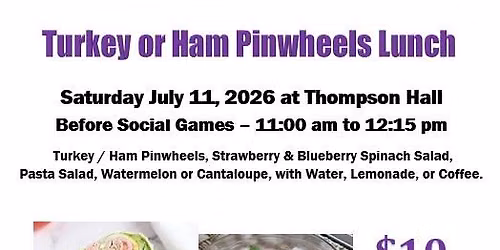 Turkey or Ham Pinwheels Lunch