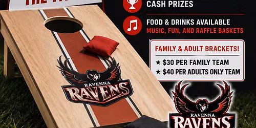 Cornhole tournament fundraiser Ravenna youth football