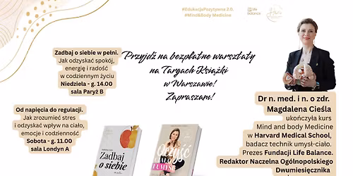 Zadbaj o siebie w pe\u0142ni. Jak odzyska\u0107 spok\u00f3j, energi\u0119 i rado\u015b\u0107 - bezp\u0142atny warsztat