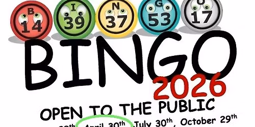 BINGO at the Clubhouse - Open to the Public