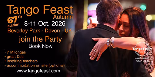 Tango Feast Autumn 8-11 October 2026 Devon England