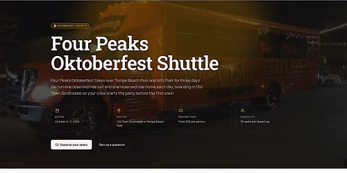 Four Peaks Oktoberfest Shuttle