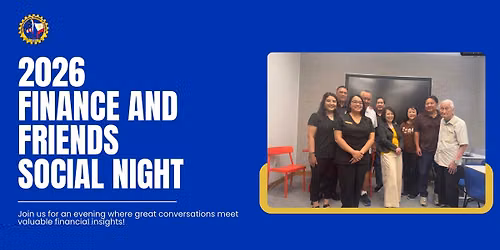 July 2026 Finance & Friends Social Night