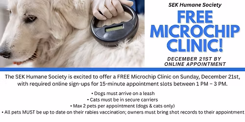 FREE Microchip Clinic!