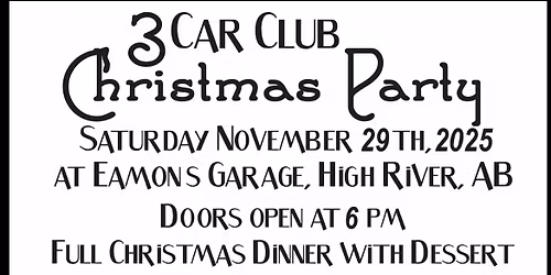 3 car club Christmas party