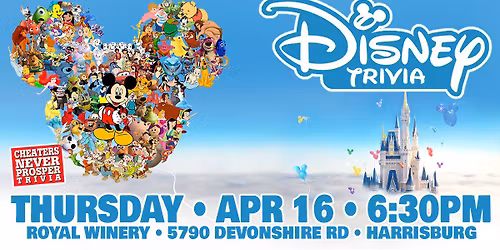 Disney Trivia at Royal Winery - Harrisburg
