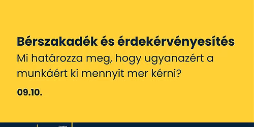 Szakmai reggeli: B\u00e9rszakad\u00e9k \u00e9s \u00e9rdek\u00e9rv\u00e9nyes\u00edt\u00e9s