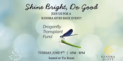 Shine Bright, Do Good: Dragonfly Transplant Fund Giveback