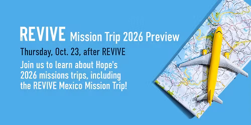 REVIVE Mission Trip 2026 Preview
