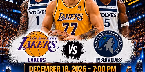 NBA LIVE: Minneapolis, MN - Los Angeles Lakers VS Minnesota Timberwolves