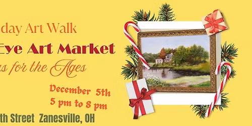 Christmas for the Ages: First Friday Art Walk at The Elk\u2019s Eye Art Market