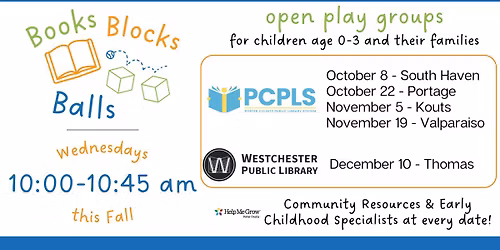 Books, Blocks, Balls - Valparaiso Branch