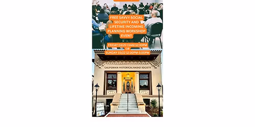 FREE  Social Security and Lifetime Income Planning Event - 3\/22 Alameda