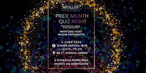 Apollo's Pride Month Quiz Night