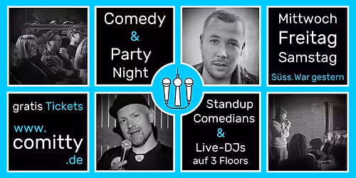 \u2b50 Comedy und Party Night \u2b50 Profi Comedians und Newcomer \u2b50 Gratis Open Mic