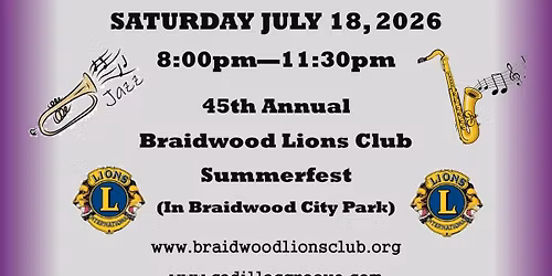 Cadillac Groove @ 45th Annual Braidwood Lions Club Summerfest