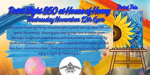 Paint Night I50 At House Of Henry