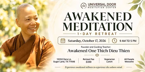 Awakened Meditation: 1-Day Retreat - October 2026