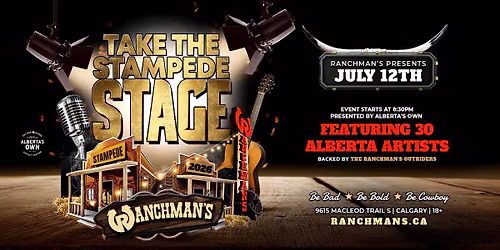 TAKE THE STAMPEDE STAGE AT RANCHMANS CALGARY