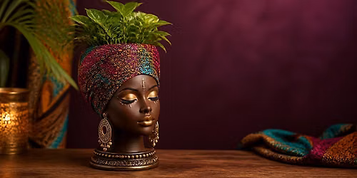 Crown Her & Grow: A Head-Wrap Planter Experience