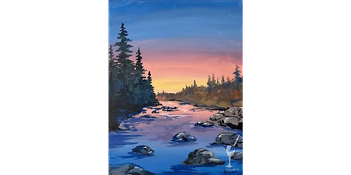Sunset in the River - Paint and Sip in San Antonio | Classpop!\u2122