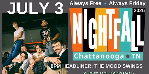 Nightfall Free Summer Concert Series: July 3 \u2013 Goodbye Girls \/ The Essentials \/ The Mood Swings 
