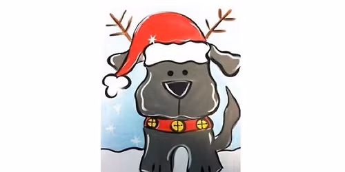 Kids Only: Christmas Puppy Canvas