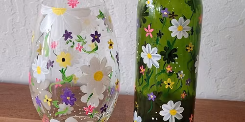 Flower Wine Bottle or Flower Vase