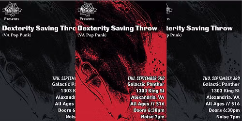 LIVE MUSIC: Dexterity Saving Throw
