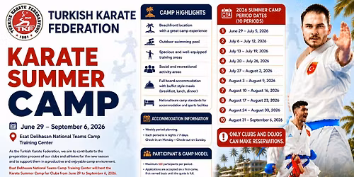 TURKISH KARATE FEDERATION KARATE SUMMER CAMP