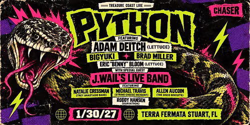 PYTHON (members of Lettuce) w\/ special guest J.WAIL'S LIVE BAND @ Terra