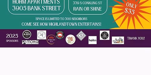 Highlandtown Basement Bar Tour 2025