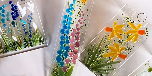 Fused glass workshop - make a floral sun catcher (morning 10.30 - 12.30)