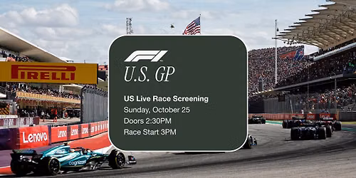 F1 United States Grand Prix Live Viewing Party