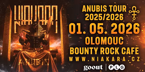 Anubis Tour 2025\/2026 - Olomouc \/ Bounty Rock Cafe