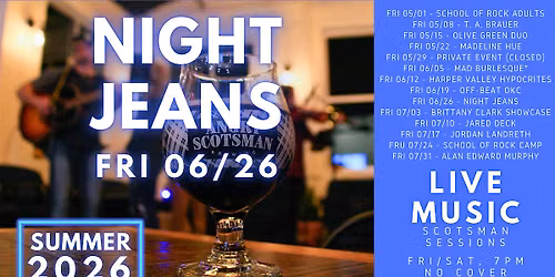 Night Jeans live performance at Angry Scotsman Brewing
