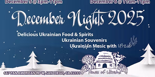 House of Ukraine at December Nights in Balboa Park 2025