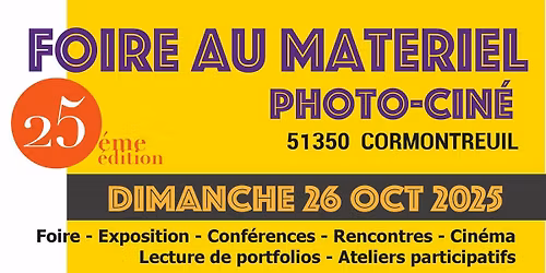 Foire au Mat\u00e9riel Photo et Cin\u00e9ma de Cormontreuil