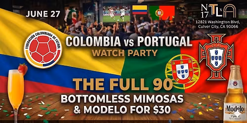 \u26bd\ufe0f Colombia vs Portugal Watch Party \u2014 World Cup 2026 |N17 The Lane
