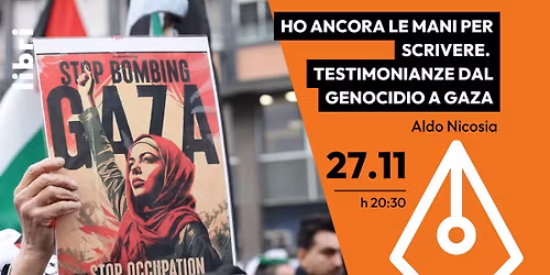 Presentazione del libro "Ho ancora le mani per scrivere. Testimonianze dal genocidio a Gaza"