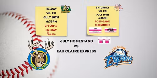 Waterloo Bucks vs. Eau Claire Express